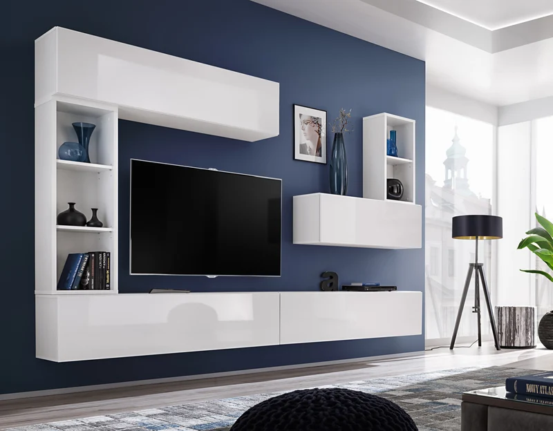 Sveva - Parete attrezzata componibile design moderno - vari colori