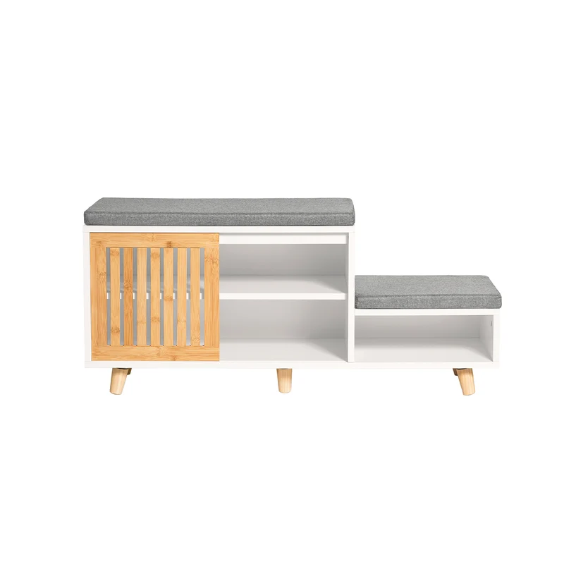 SoBuy Panca scarpiera 101x35x46cm FSR125-WN