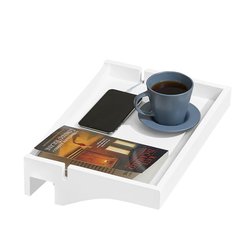 SoBuy Vassoio da letto comodino in bambù 36x25x8cm NKD01-W