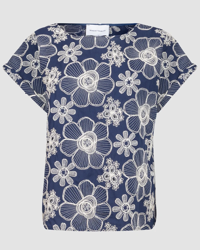Camicia in cotone ricamo DS5067