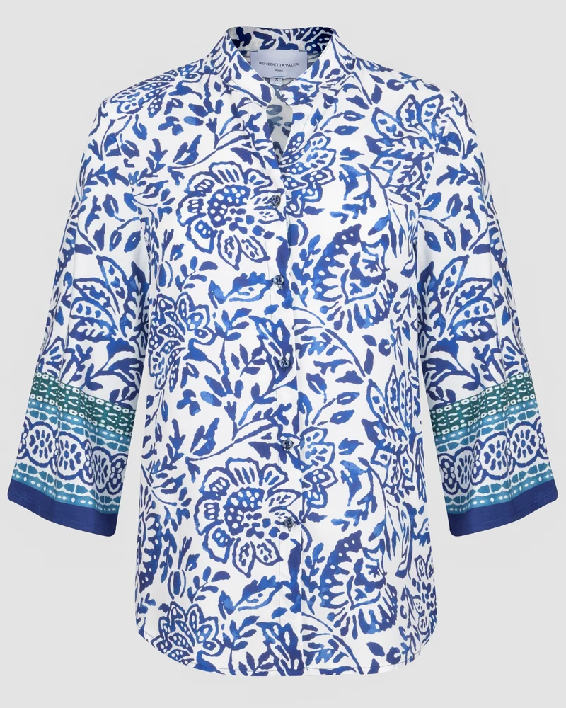 Camicia coreana viscosa fantasia 433573