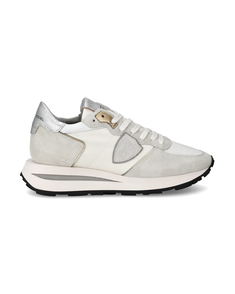 Sneakers Tropez Haute Women, White Silver
