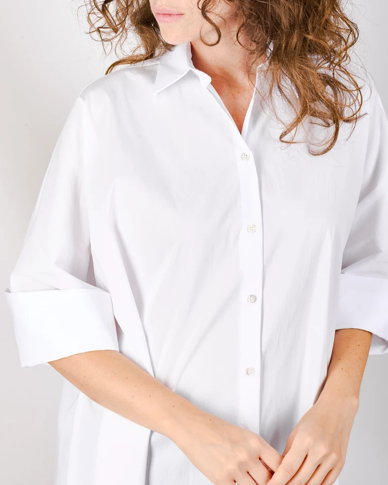 Camicia in cotone ampia 25-555