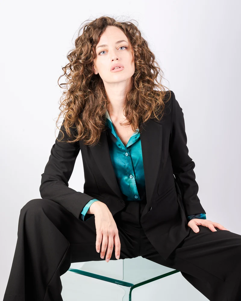 Giacca blazer fresco lana bottone H507/25
