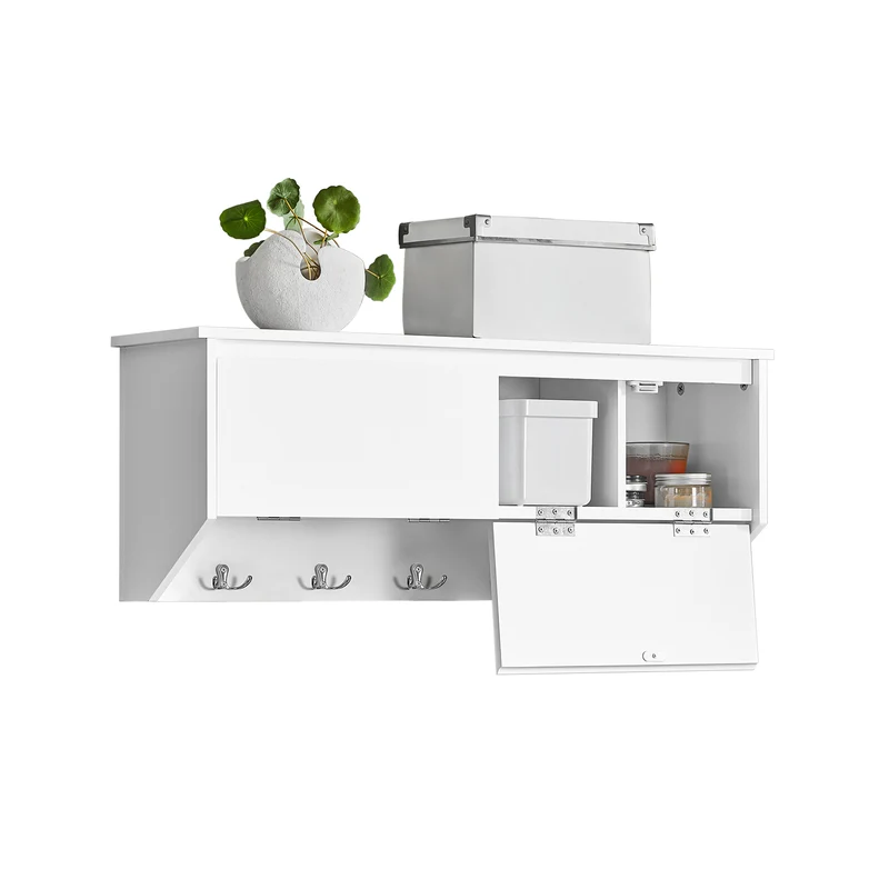 SoBuy Appendiabiti da parete 78x20x30cm FHK24-W