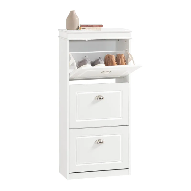 SoBuy FSR94-W Mobile Scarpiera Slim con 3 Ante a Ribalta, Mobile Ingresso Salvaspazio, Ingresso Moderno, 53x24x117 cm, Bianco