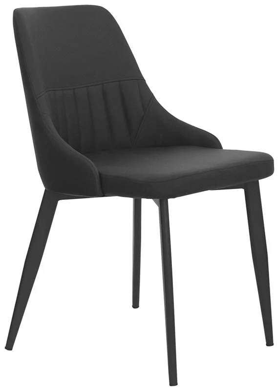 Set da 2 Sedia moderna da salotto in ecopelle struttura in metallo - vari colori