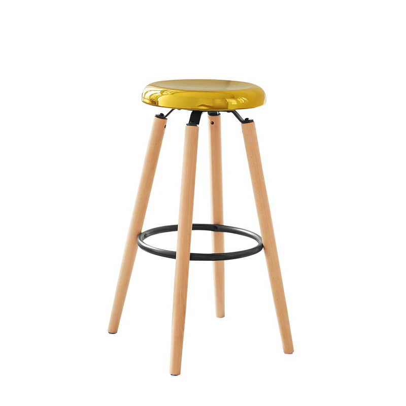 SoBuy Sgabello in faggio e metallo 39x39x73cm FST89-G