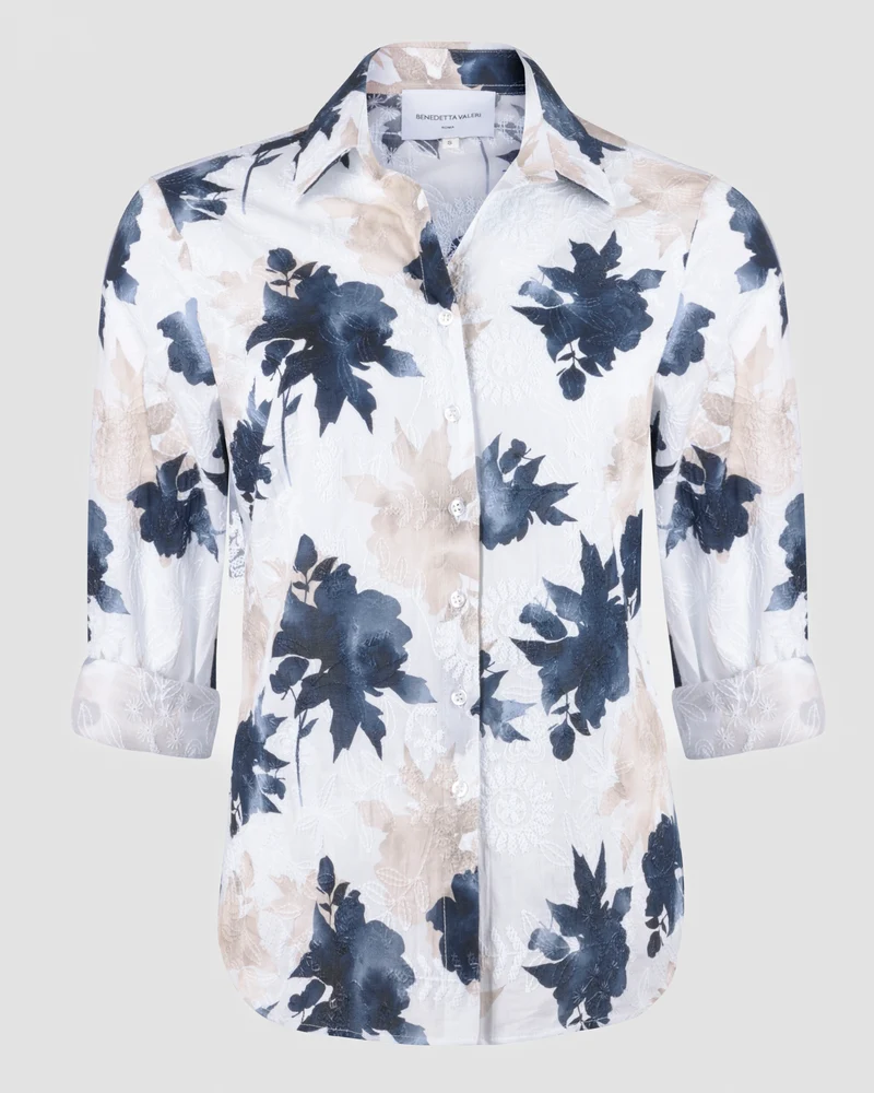Camicia in cotone fantasia 25-67