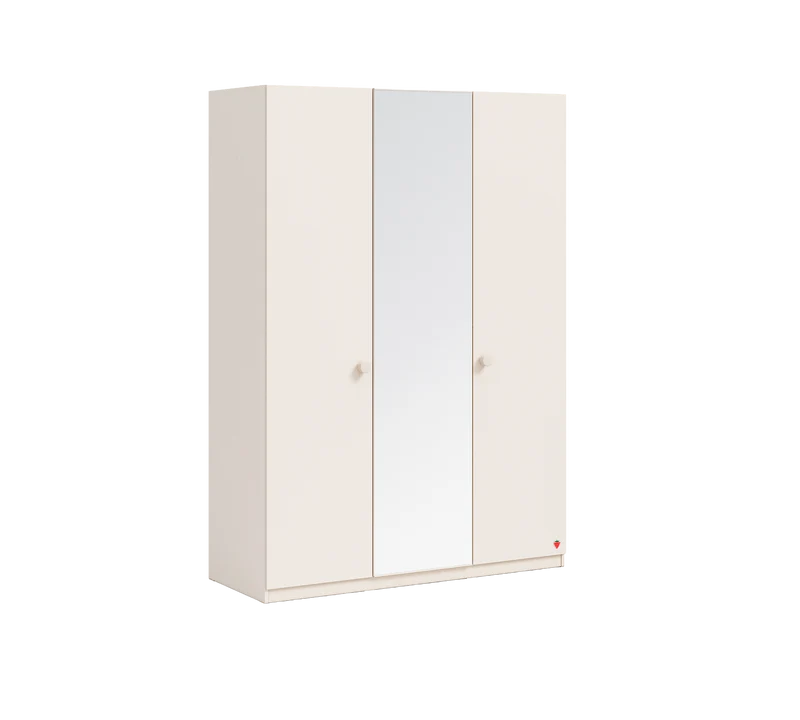 Armadio a 3 Ante con Specchio Varia Cream