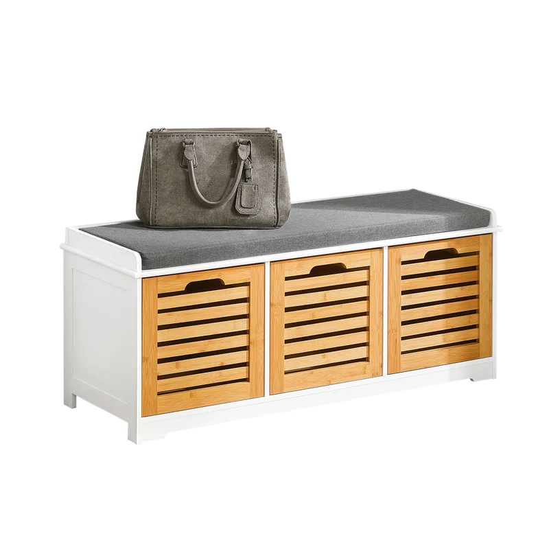 SoBuy Panca scarpiera 105x35x43cm FSR23-WN