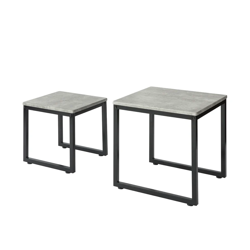 SoBuy Tavolini bassi 2 pezzi 50x50x50cm FBT42-HG