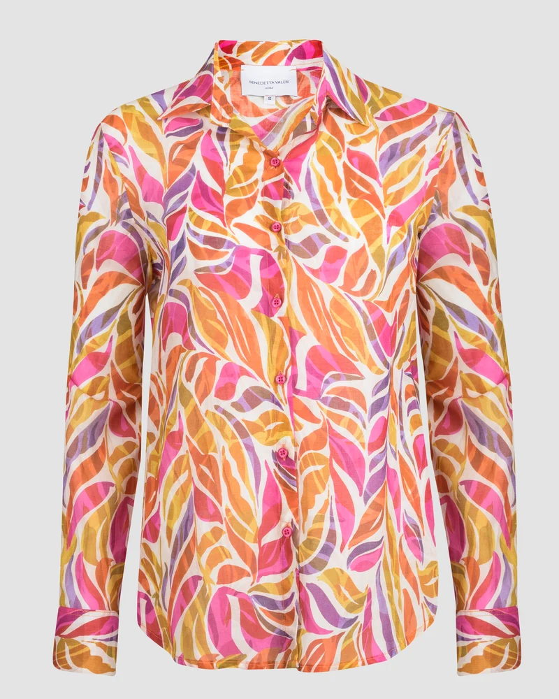 Camicia in mussola di cotone fantasia 436551