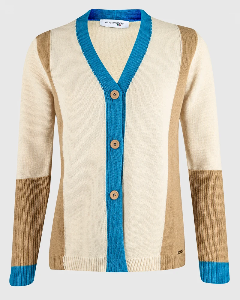 Giacca a V bottoni tre colori CL1975