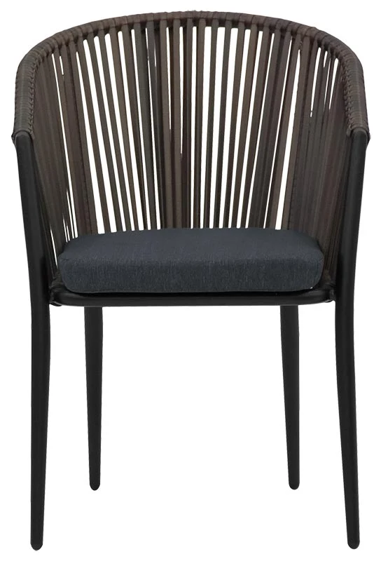 Set da 2 Poltroncina moderna struttura in alluminio cm 47x47x89h