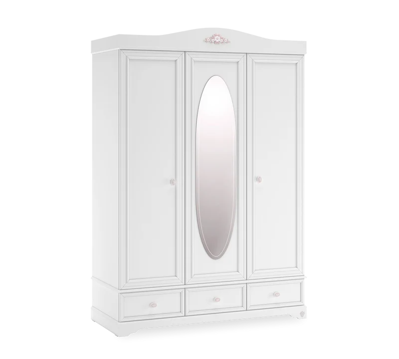 Armadio a 3 Ante Rustic White