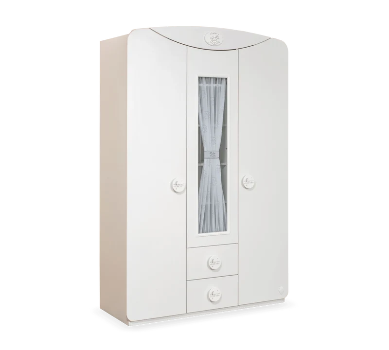 Armadio a 3 Ante con Finestra Baby Cotton