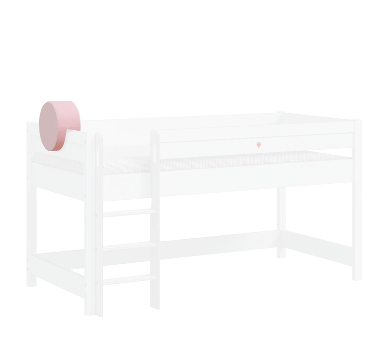 Cuscino Schienale Montessori Rosa 30x30 cm Imbottitura In Spugna Per Lettini Medi-Alti