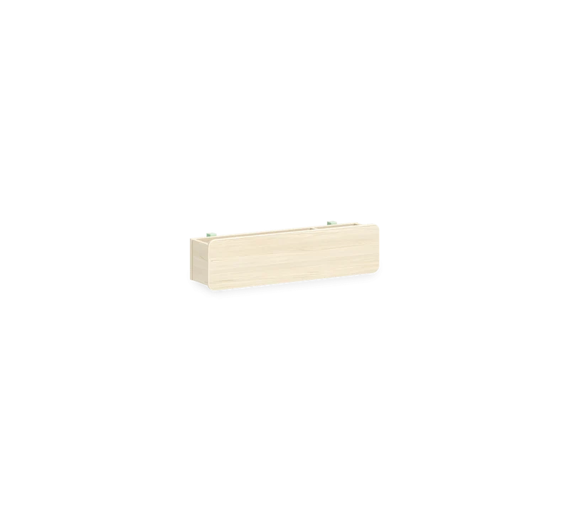 Scatola Montessori Naturale 71,6 Cm con Angoli Ammorbiditi e Dispositivo di Sospensione Sicuro