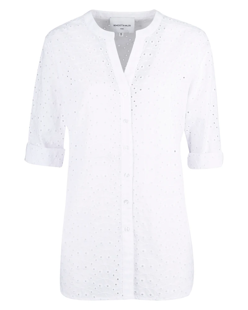 Camicia puro cotone sangallo 24-215/A
