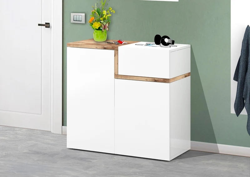 Epril - Mobile scarpiera da ingresso in legno design moderno - vari modelli