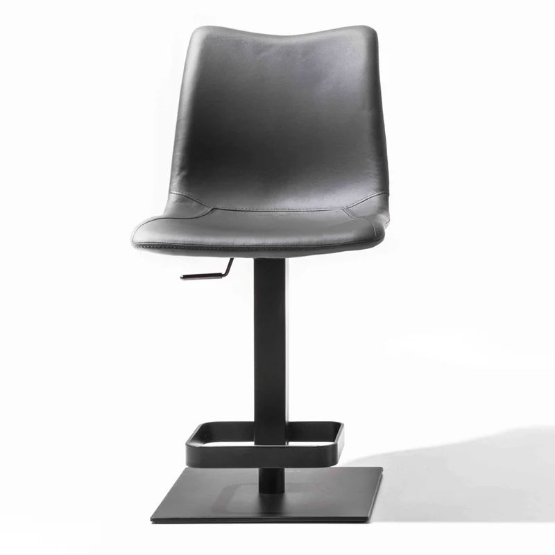 Set da 2 Sgabello girevole e regolabile in ecopelle e metallo cm 45x51x110/115h - vari colori