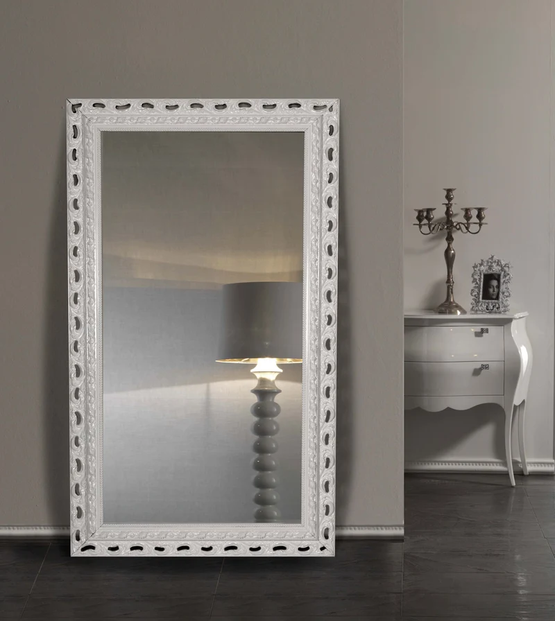 Specchio rettangolare cornice in legno stile classico - vari modelli