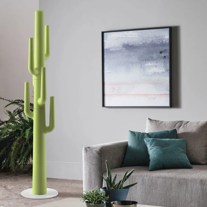 Appendiabiti da terra modello cactus in polipropilene cm 40x40x197h - vari colori