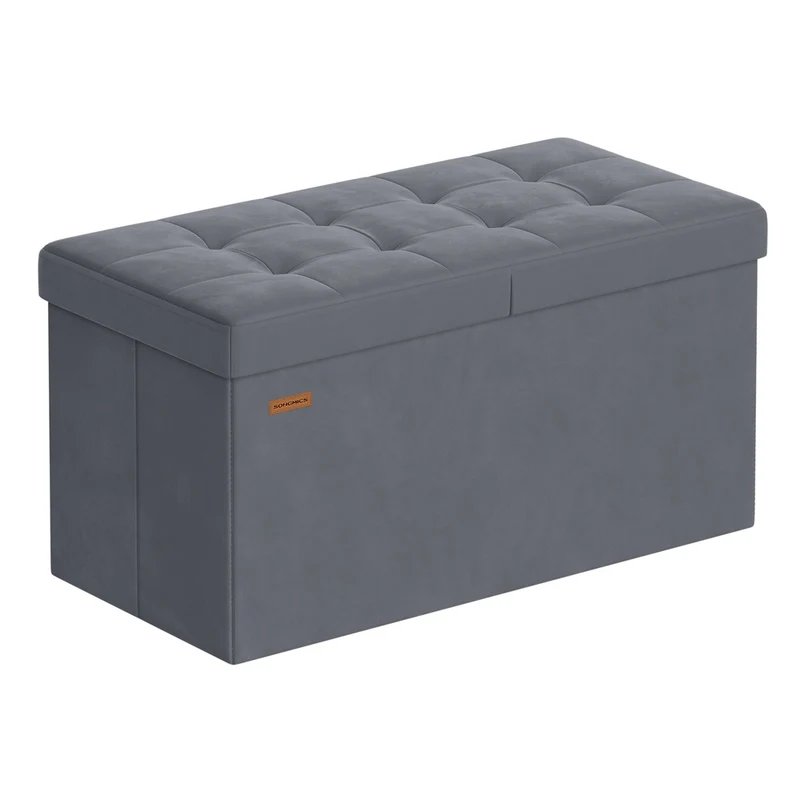 Pouf pieghevole con contenitore e seduta confortevole