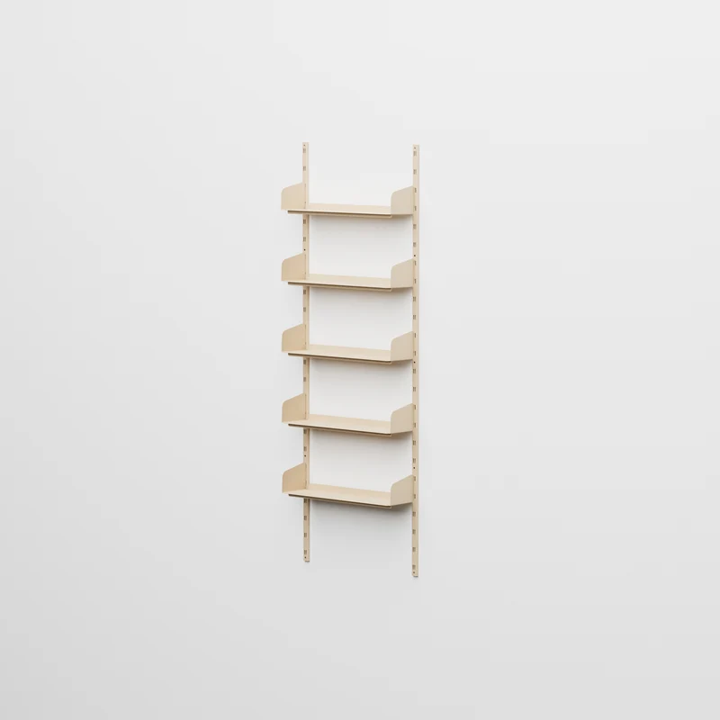 Linnea - Sistema Modulare a Parete 5 mensole da 60 cm, campata singola - Beige Luxor (COD01183)