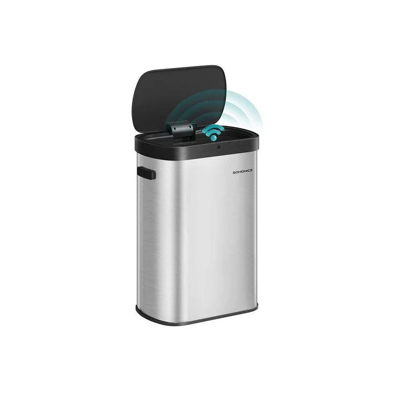 Cestino con sensore movimento chiusura morbida in acciaio inox
