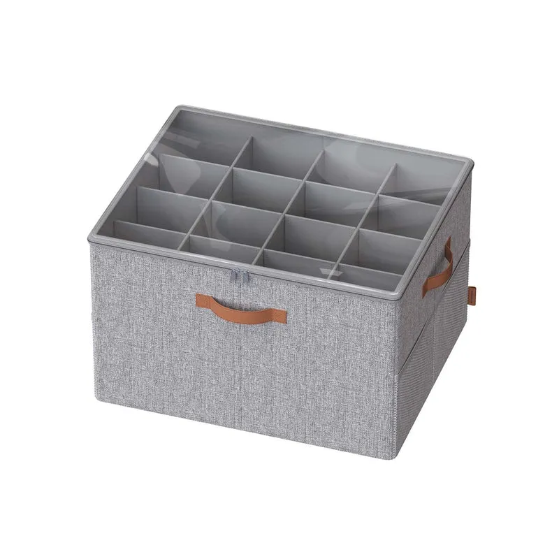 Organizer scarpe regolabile con coperchio trasparente