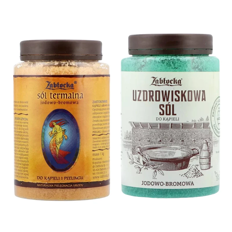 Sale termale iodato-bromurato di Zabłocka 1 kg + Sale termale iodato-bromurato di Zabłocka 1,2 kg