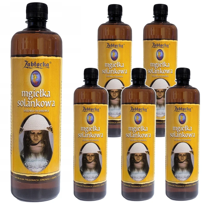 6x Nebbia salina Zablocka 950ml per inalazione in inalatore