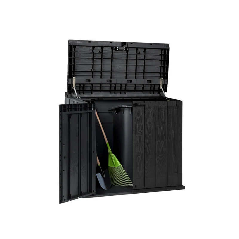 Shed Portattrezzi da Esterno in Plastica Riciclata Resistente UV