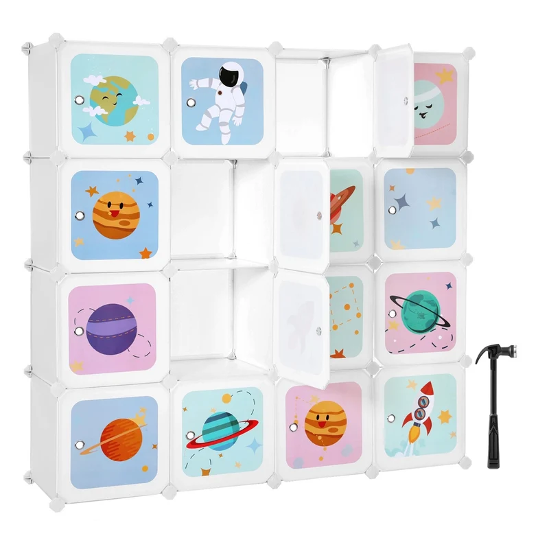 Portaoggetti a 16 Cubi per Bambini