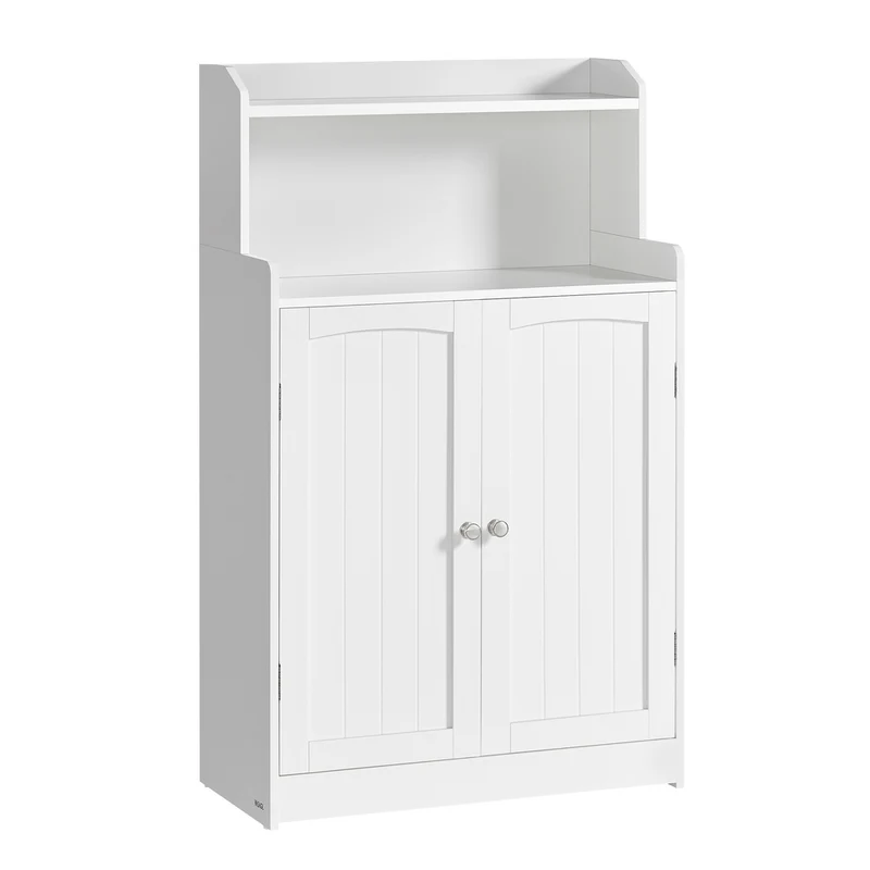 Mobiletto Bagno con Ante e Ripiani Regolabili Design Moderno