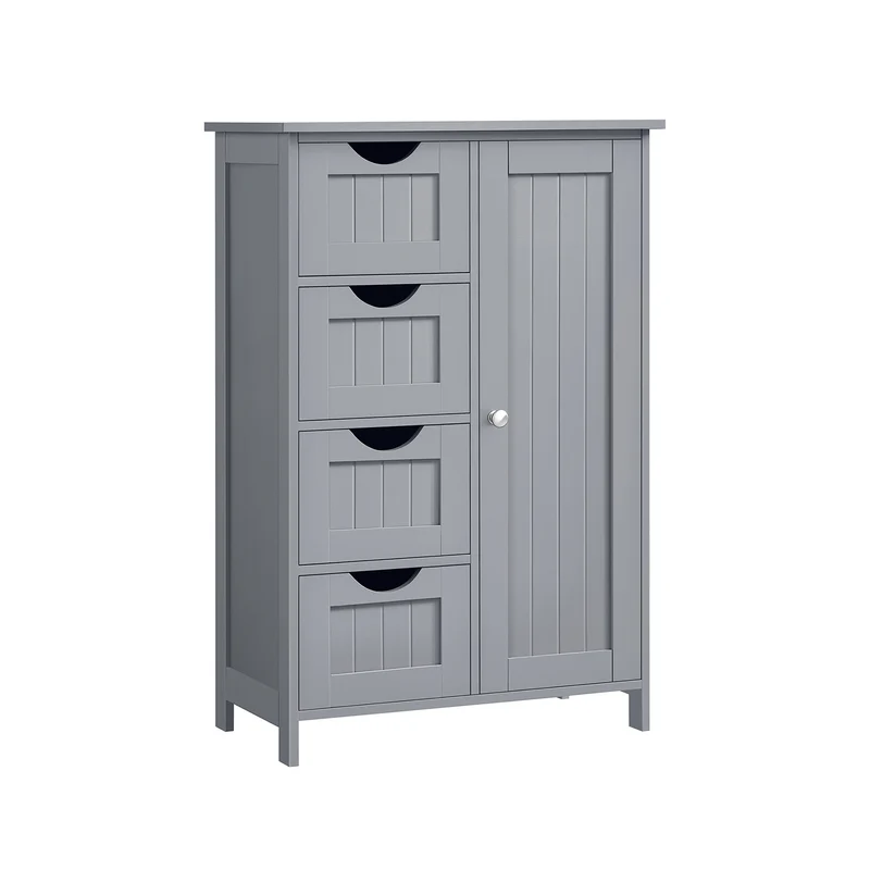 Mobile da Bagno, con 4 Cassetti, 30 x 55 x 82 cm
