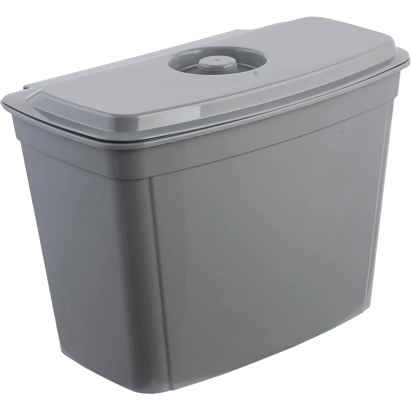 Pattumiera Keeeper, cestino sospeso, con coperchio, 4L, grigio, Milano