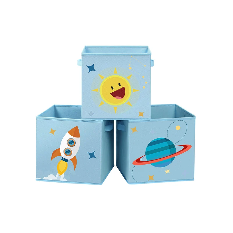 Set di 3 Scatole Portaoggetti Organizzatori per Giochi