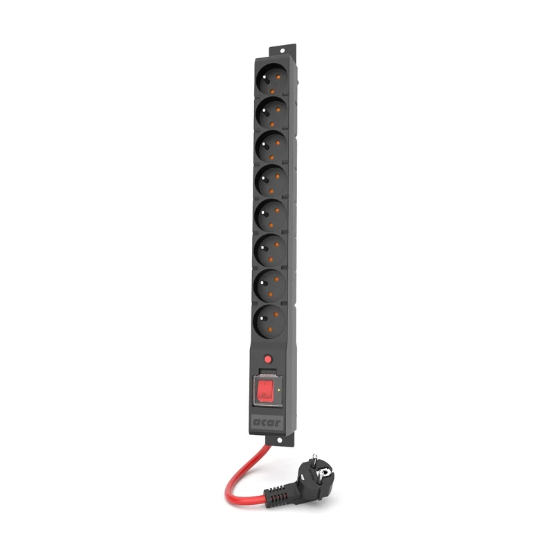 Striscia di protezione contro le sovratensioni Acar, 16A, 3680W, 3m, nero, R8 POWER