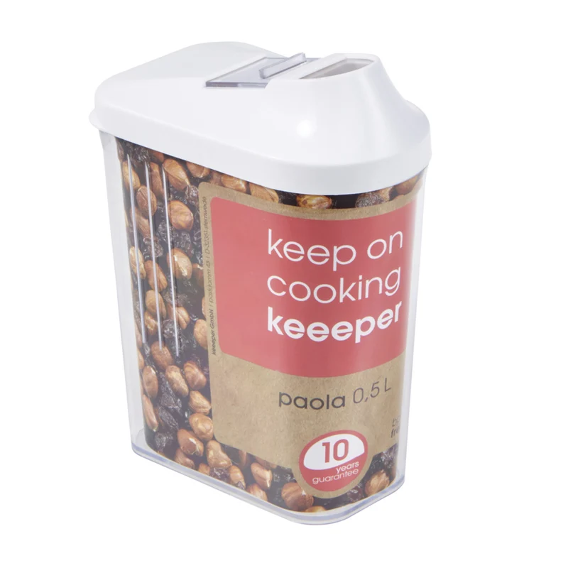 Keeeper Paola Contenitore trasparente per prodotti sfusi 0,5l