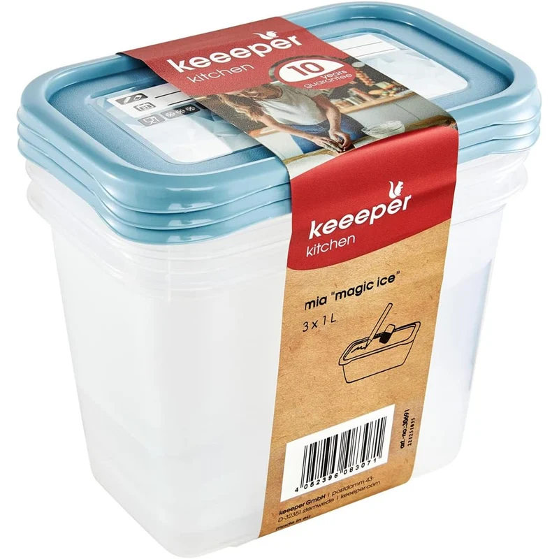 Set di 3 contenitori per alimenti da 1000 ml Mia Magic Ice Keeeper