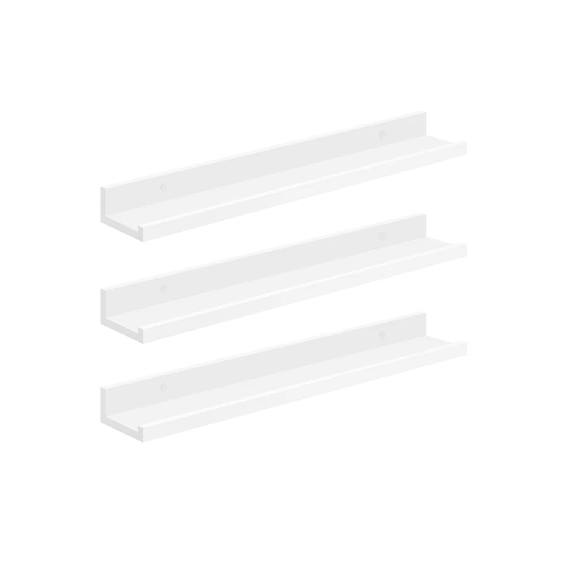 Set da 3 Mensole da Muro 80 cm Bianco