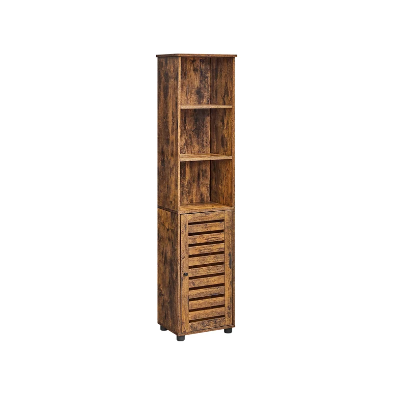 Mobile da Bagno Alto Marrone Vintage