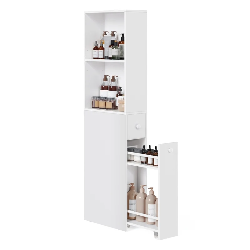 Mobile da Bagno Alto Bianco Classico