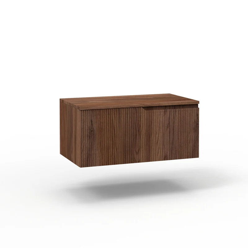 Base con top 1 cestone ZIP rovere rio