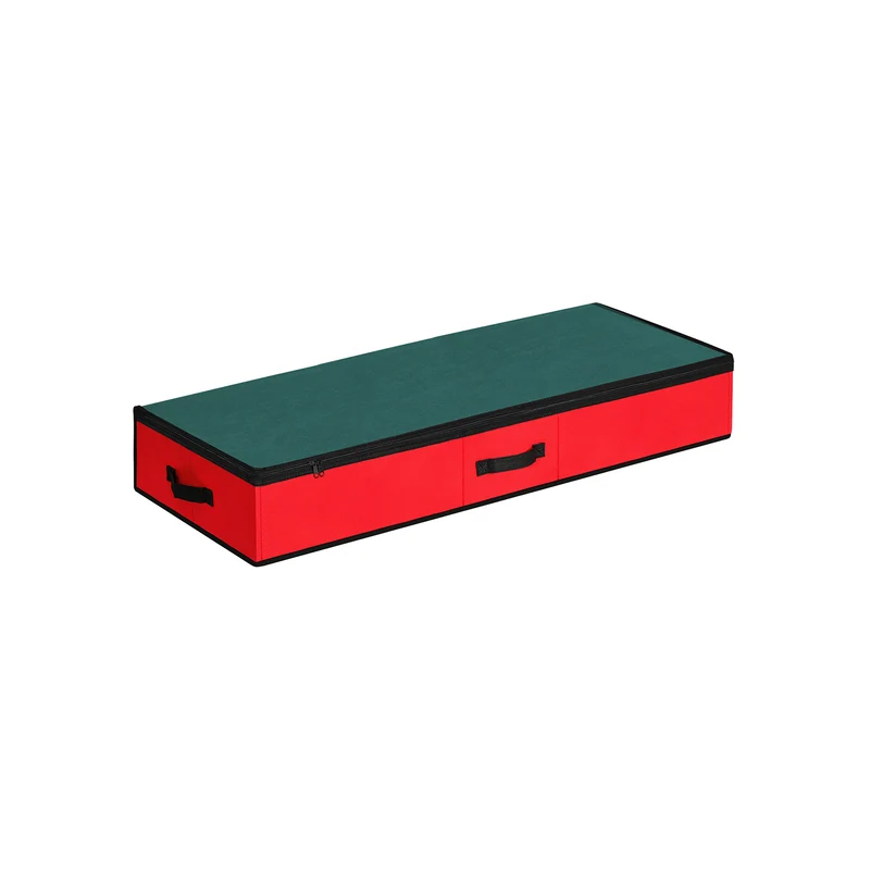Borsa Portaoggetti per Carta da Imballaggio Verde e Rosso