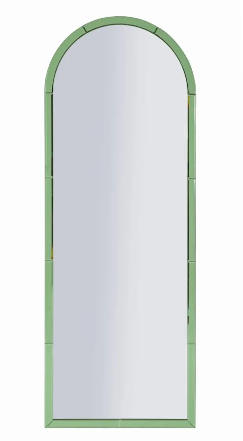 Specchio da Muro Baku Verde 55x2x150 cm in MDF e Vetro e Specchio Verde