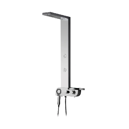 Pannello doccia florencia acciaio inox lucidato